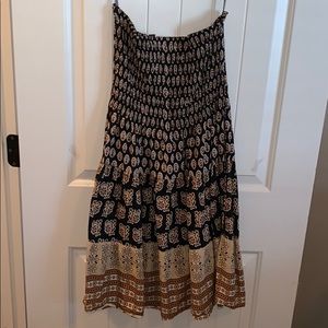 Strapless summer dress